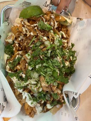 Teriyaki fries  at Earth Aloha Eats in Kihei