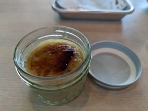 crème brûlée at Earth Aloha Eats in Kihei