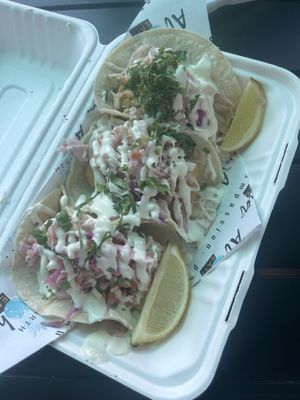 Fish tacos  at Earth Aloha Eats in Kihei