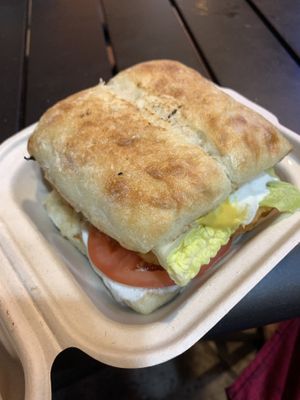 fish burger - good  at Earth Aloha Eats in Kihei