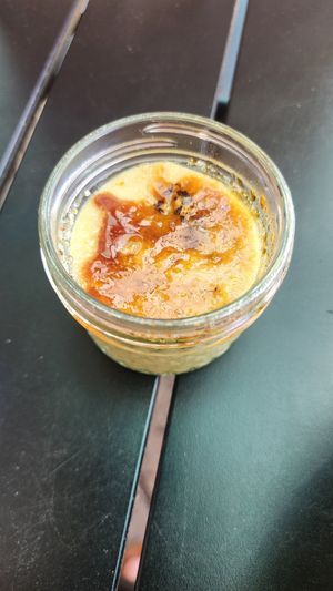Creme brulee at Earth Aloha Eats in Kihei