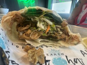 Grilled chicken wrap  at Earth Aloha Eats in Kihei