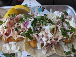 Fish tacos at Earth Aloha Eats in Kihei