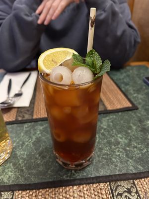 Thai iced tea - good but very sweet  at SomTum Thai in Wellington