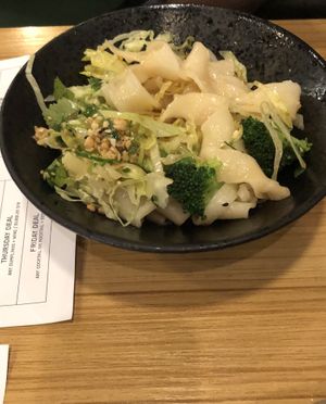 Hand pulled noodle  at Hide Out in Wellington