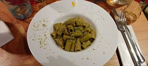 Pasta con salsa de pistacho para morirse at Fabbrica del Grano - Grani Antichi in Milan