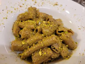 Pistachio pasta at Fabbrica del Grano - Grani Antichi in Milan