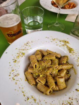 Mezze Maniche con Pesto di Pistacchio at Fabbrica del Grano - Grani Antichi in Milan