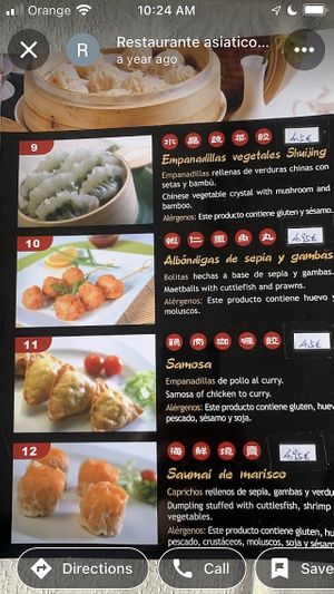 #9 vegetable dumplings  at TianLi in Tenerife