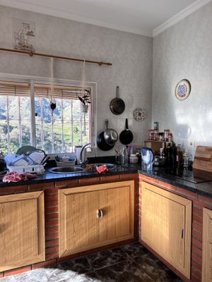 Cocina  at Casa Vegana del Monte in Malaga