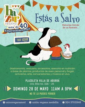 Vegan Bazar
28 May 2023
Villa de la Aburrá Medellin
An amazing event to discover vegan brands at Coraje Vegan in Medellin