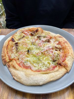 Pizza   at Coraje Vegan in Medellin