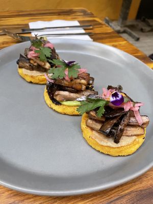 Other arepas (w smoked eggplant) 10/10 😍  at Coraje Vegan in Medellin