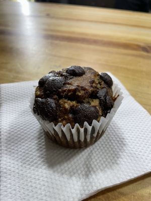 Banana chocolate muffin 8/10  at Coraje Vegan in Medellin