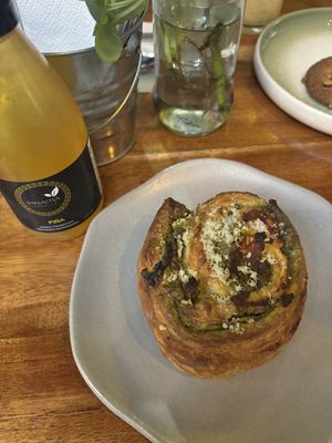 pesto roll  at Coraje Vegan in Medellin