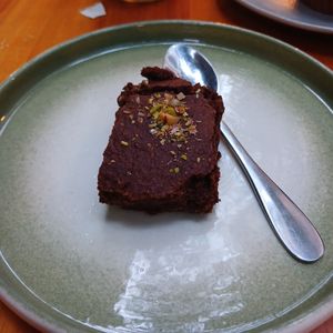 Brownie 10/10, la porción podría ser más grande at Coraje Vegan in Medellin