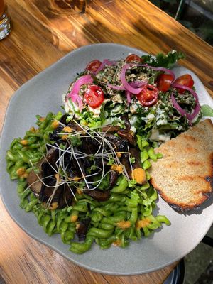 Daily Menu, a different menu everyday. it Includes main dish, drink a desert, somedays with cream or soup.

Tuesday to Friday
12:00am to 3pm at Coraje Vegan in Medellin