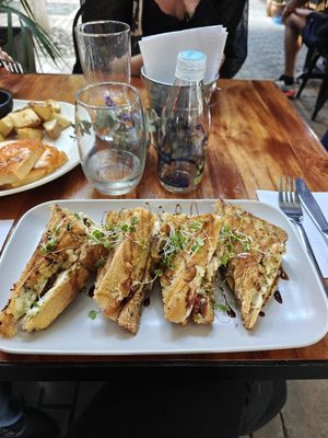 Aplastado Sandwich (from appetizers) at Coraje Vegan in Medellin