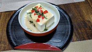 Sesame tofu at ARITO - Japanese Vegetarian Fusion in Bangkok