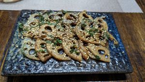 Lotus root salad at ARITO - Japanese Vegetarian Fusion in Bangkok