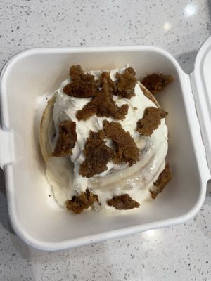 Chai frosting with cinnamon cookie pieces   at Cinnaholic in Marlton