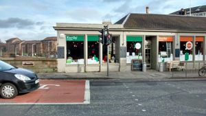 Cafe exterior. at Earthy - Canonmills in Edinburgh