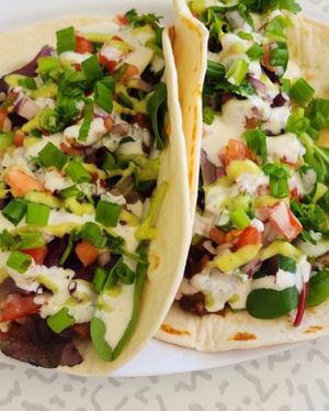 BBQ Jackfruit Tacos at The Welcome Table Kitchen & Bakery in Morrison