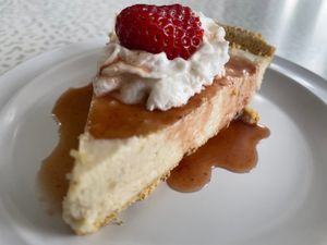 Pineapple Coconut Cheezecake at The Welcome Table Kitchen & Bakery in Morrison