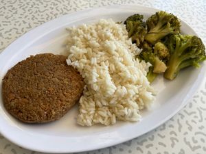 Pecan Patty Plus Two Sides at The Welcome Table Kitchen & Bakery in Morrison