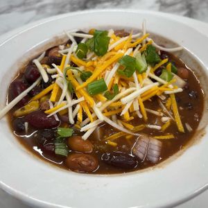 Hearty Chili Bowl at The Welcome Table Kitchen & Bakery in Morrison