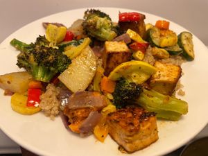 BBQ Roasted Vegetables at The Welcome Table Kitchen & Bakery in Morrison