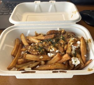 Take out vegan poutine was out of this world! Perfection. 🍟  at The Skinny Pancake in Albany