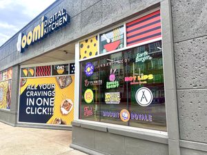 Storefront on Ross   at Earth Burger - Oomi Kitchen  in Dallas