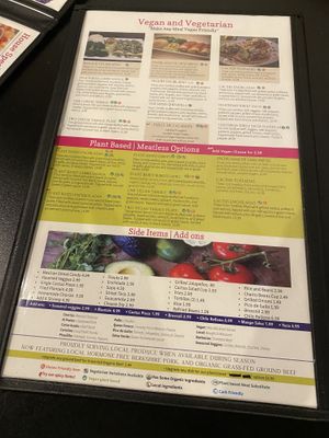 Menu at Botanas Restaurant and Bar in Branson