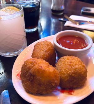 Vegan arancini  at Civerinos in Edinburgh