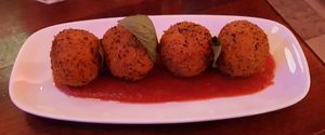 Vegan Arancini at Civerinos in Edinburgh