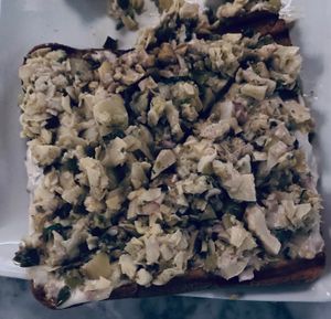 Artichoke Bruschetta at Taberna Nosé in Puerto Varas