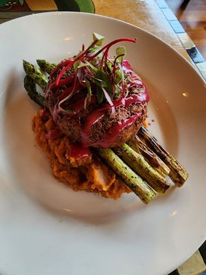 Falafel meal at Scallions in Saratoga Springs