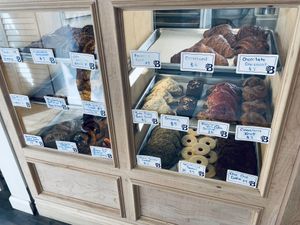 Case of pastries  at Bakers Bench - Pop-up in Los Angeles