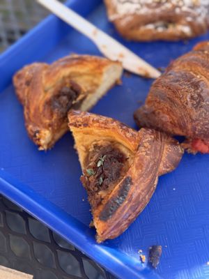 Carmelized onion fig tart   at Bakers Bench in Los Angeles