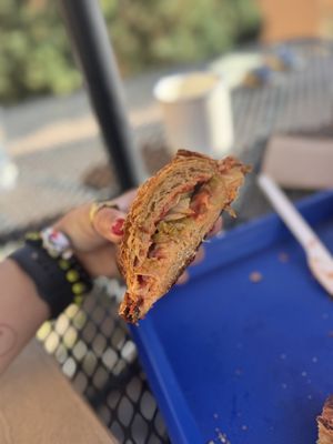 Tomato croissant cabbage Sammie  at Bakers Bench in Los Angeles