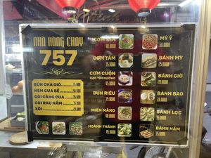 Menu   at Chay 757 in Ho Chi Minh City