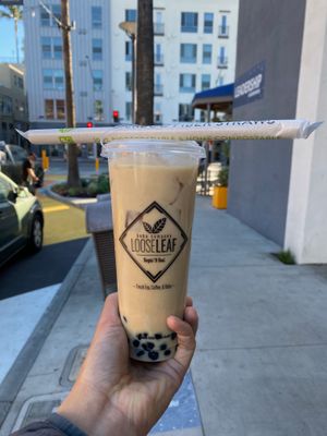 Pumpkin Spice Milk Tea at Loose Leaf Boba Company in Long Beach