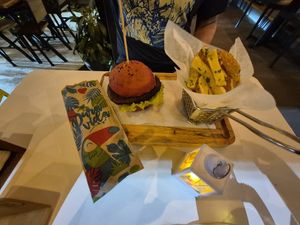 Veganer Burger at The Open Kitchen - La Fortuna in La Fortuna