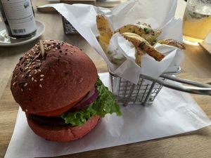 Vegan Burger  at The Open Kitchen - La Fortuna in La Fortuna