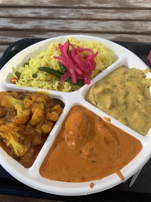 Mixed dishes vegan   at Tiffin in Kelowna