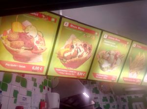 Menu at Maoz - Xavier Privas in Paris
