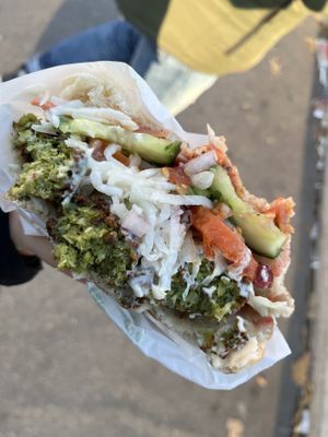 falafel pita 🥙   at Maoz - Xavier Privas in Paris