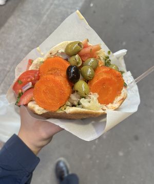 Falafel kebab   at Maoz - Xavier Privas in Paris