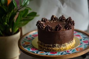 Belgian chocolate cake at Sahyadrica  in Pune